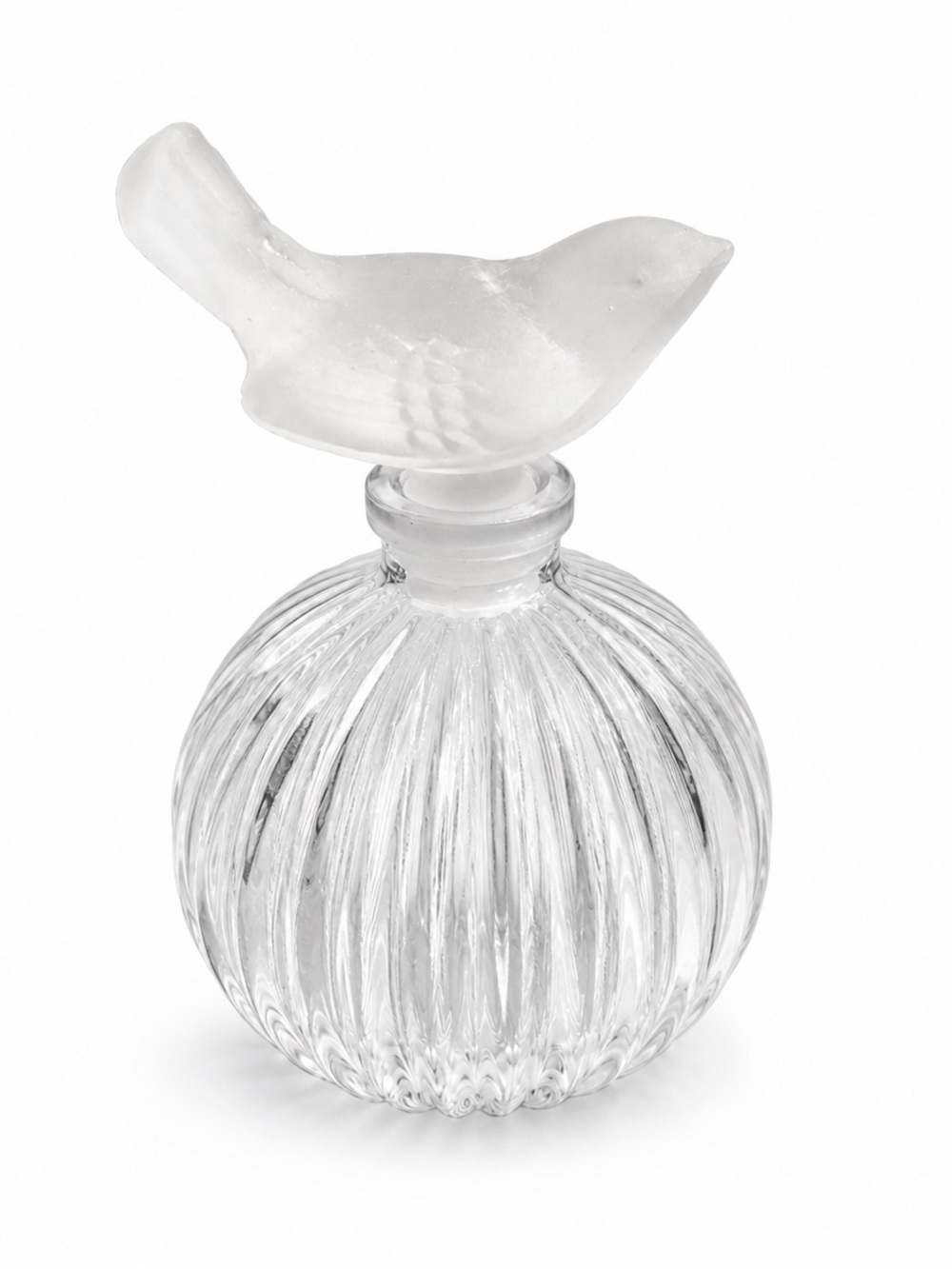 Vintage Lalique Crystal Nina Ricci Perfume Bottle MCM